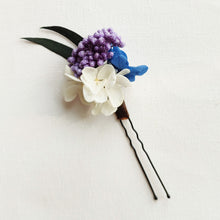 Charger l&#39;image dans la galerie, épingles à cheveux mariage en fleurs naturelles séchées

